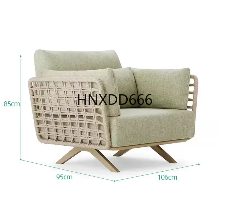 Outdoor open-air balcony rain-proof and sun-proof sofa