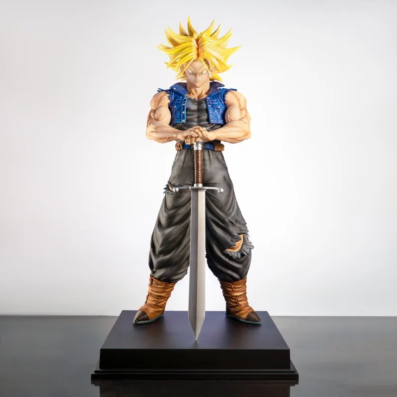 Figura de Trunks de Dragon Ball Z de Jt Statue, 53 cm/20.87 pulgadas, Trunks del Futuro Super Saiyan, Figuras de Acción Coleccionables, Juguetes, Regalos