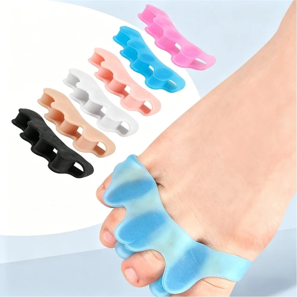 New Portable Small Toe Separator for Kids Adults Overlapping Toe Corrector Five-Hole Bunion Corrector Foot Care Alignment Tool