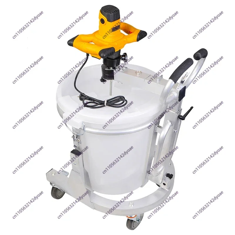 80L Cement Mixer Self-leveling Mixing Station 2050W Convenient and Affordable Portable and Home Use