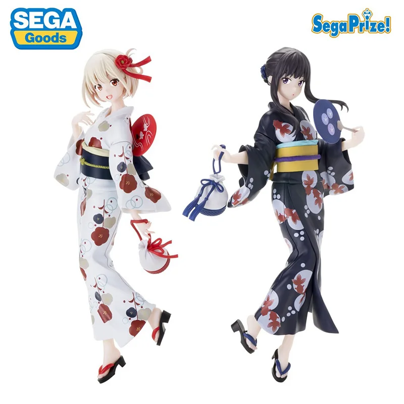 SEGA Luminasta Lycoris Recoil Nishikigi Chisato Inoue Takina Wafuku Travel Ver. PVC Anime Action Figures Model Collection Toy