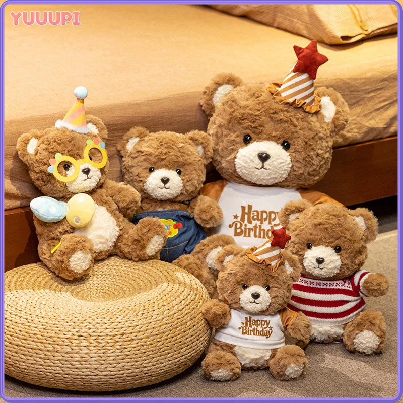 

Bears Stuffed Animals Plush Toys Kawaii Birthday Cake Teddy Bear Classic Bear Doll Boys Girls Birthday Gift Back to School Anime