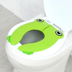 Coprisedile per WC pieghevole per bambini Tappetino per WC da bagno Sedile per WC per bambini Vasino da viaggio Accessori per posti a vaso per bambini