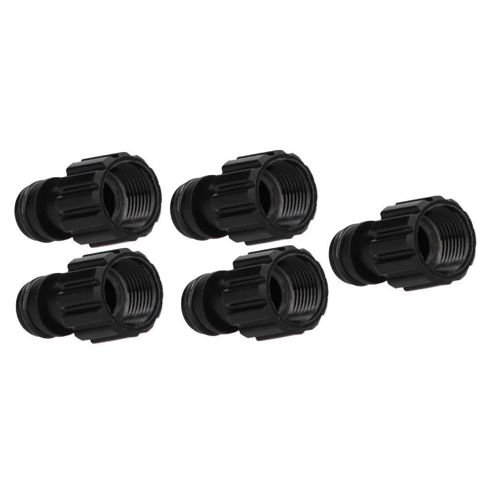 10PCS ABS Nipple Connector M18 X 1.5mm Female Thread Lightweight Car Washer Pump Nipple Connector Black
