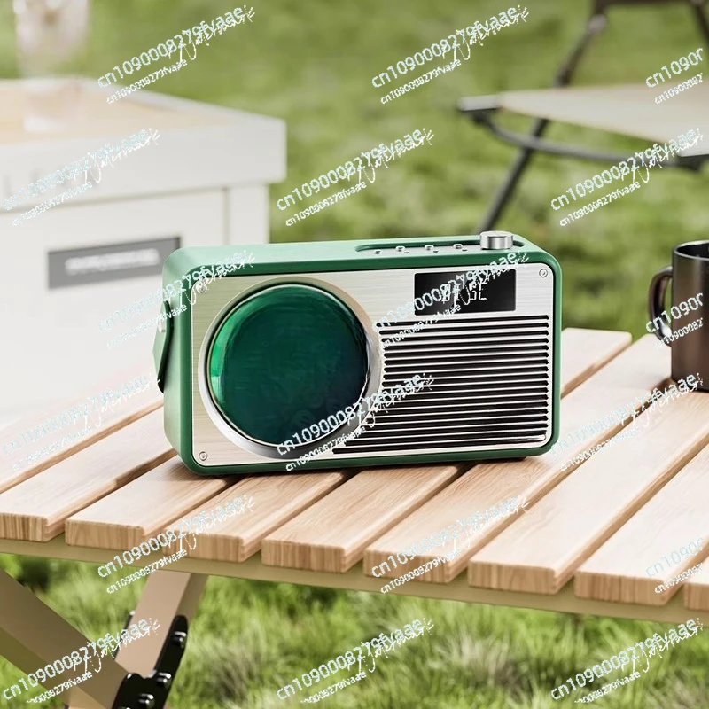 VS-02 مشغل أقراص مضغوطة ألبوم ريترو مشغل قرص منزلي خارجي راديو سمّاعات بلوتوث