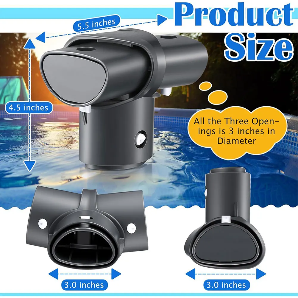 

Т-образный соединитель 12427 для бассейнов 15 и 16 футов, соединитель для каркаса и балки, совместим с запасными частями для бассейнов Intex