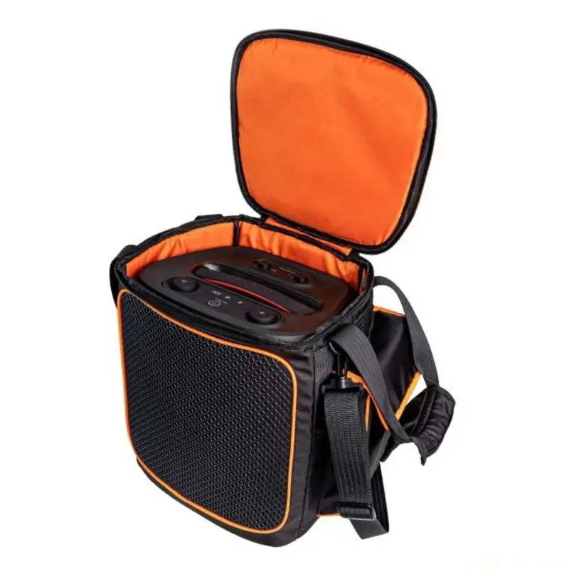 M5TD Heavy Duty Shockproof Travel Case Organizers For Partybox2 Speaker Featuring Multipurpose Storage Compartments