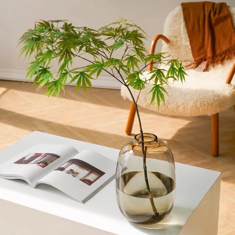 Hydrokulturvase mit großem Fassungsvermögen, Pflanzenvase, Wohnzimmer, Küche, dekorative Vase, einfache transparente Vase