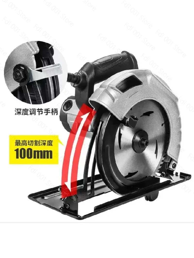 Circular chainsaw Logging saw Electric push table saw Woodworking machinery Small desktop portable household multi-function tool