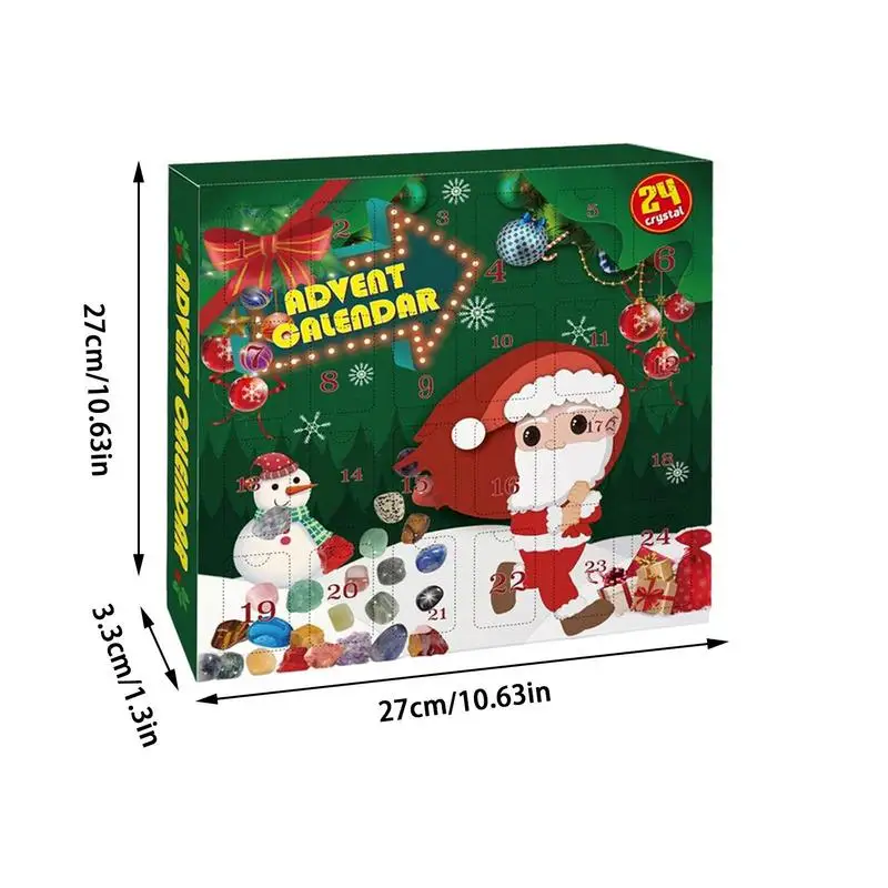 2024 Advent Calendar Gemstone Collection Count Down To Christmas 24 Days Christmas Countdown Calendars Gifts For Kids Girls Boys