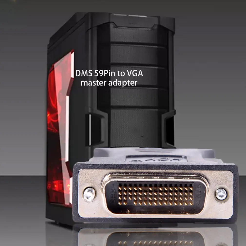 1 إلى 1 DMS-59 DMS59 59Pin DVI ذكر إلى 1-Port VGA أنثى فيديو Y الخائن كابل قصير 1 قطعة إلى 1 رصد