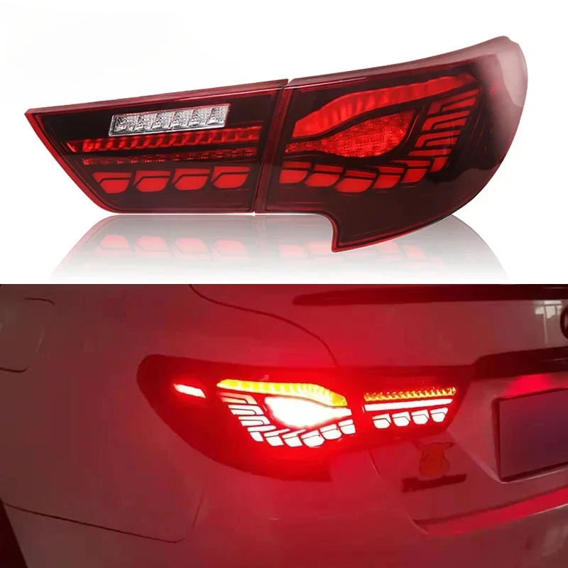 Car LED 12V Taillight For Toyota Mark X 2013 - 2017 2018 2019 Rear Running Lamp Brake Reverse Dynamic Turn Signal Car Tail Light