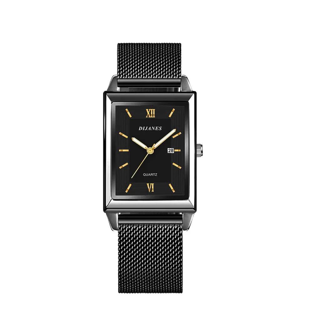 Men's Luxury Calendar Date Leather Watch
