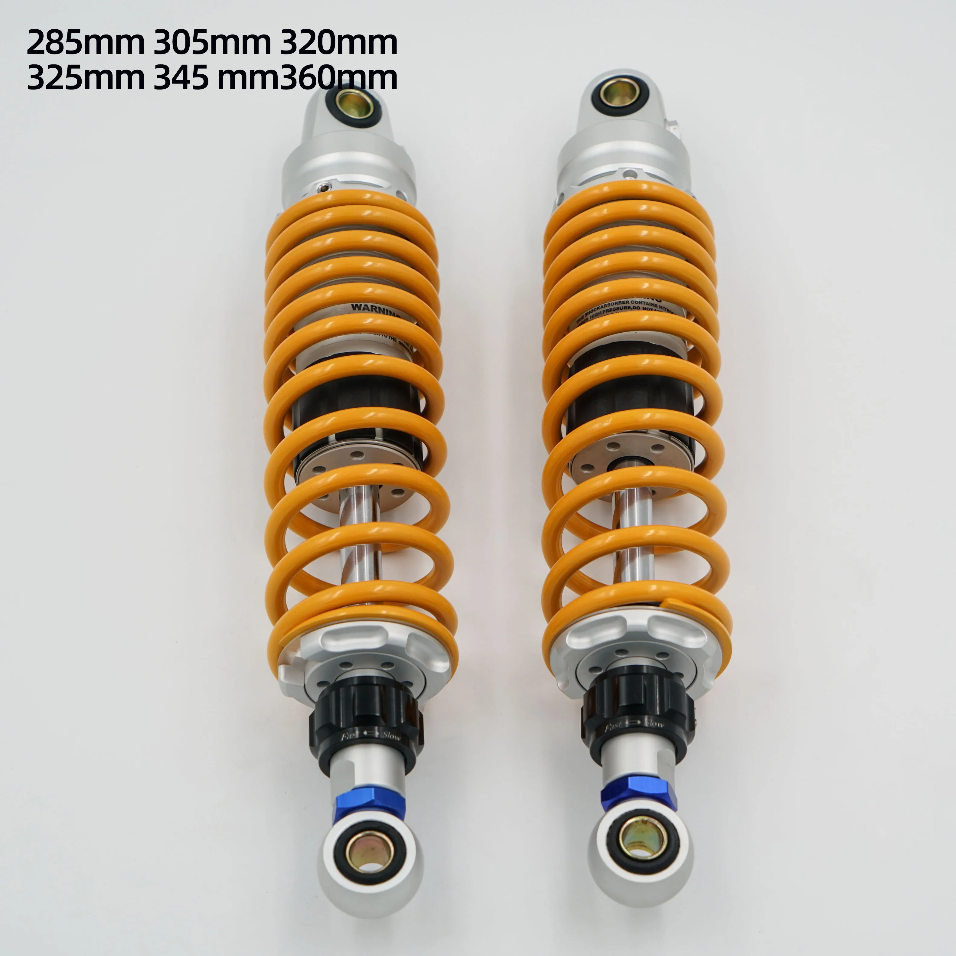 1 Piece 360mm 285mm 390 305mm 310mm 320mm 325mm 345mm 360mm 365mm rear shocks for Yamaha GT150/Longjia XDV250/Honda NS150LA/AE4
