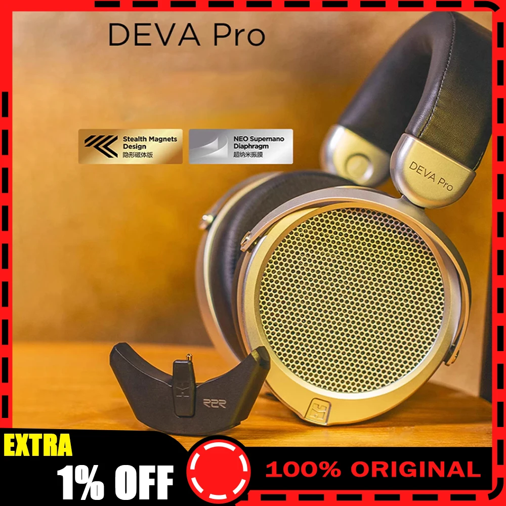 HIFIMAN DEVA Pro Wireless Headset Bluetooth Orthodynamic Hifi Game Headset Wireless Gamer Earphone Gifts