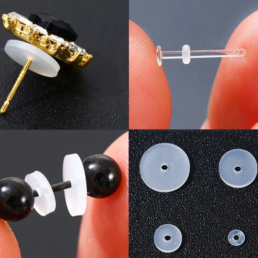 20PCS Flexible Discs Of Anti Hyperplasia Silicone Piercing Without Pulling Disc For Healing Saucer Prevents Irritation Drilling