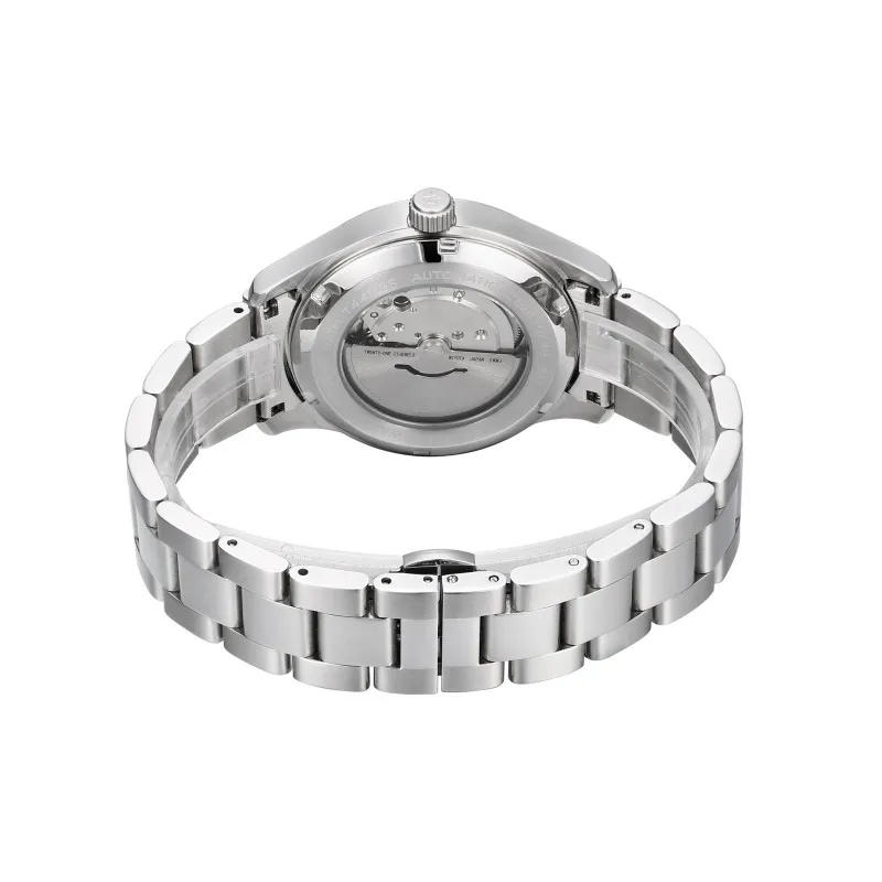 TIME TOKEN Jam Tangan Pria Baja Tahan Karat Bertekstur Gurun 40Mm Jam Tangan Pergerakan Dial Pasir 3D Tahan Air 50M
