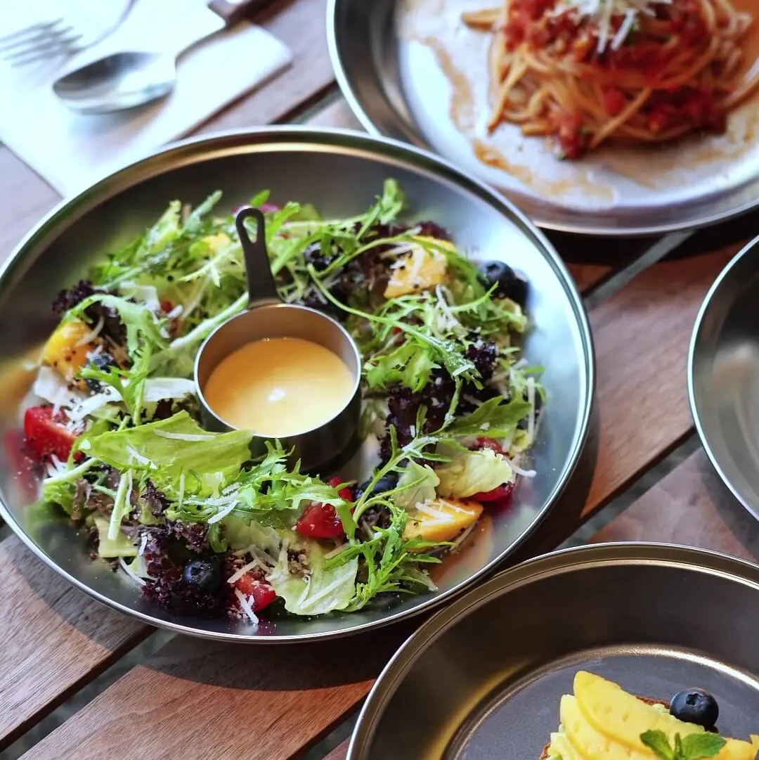 

CAMPINGMOON Stainless Steel Outdoor Picnic Plate Set Simple Fruit Plate Camping Tableware with Portable Storage Bag