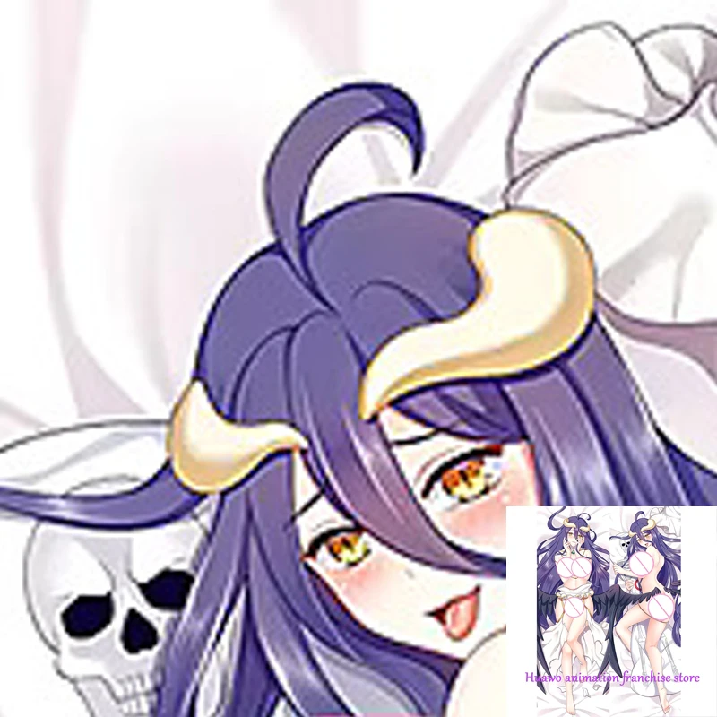 

Dakimakura Anime Pillow Case Overlord Albedo Pillow Cover Halloween Christmas Decoration 2023