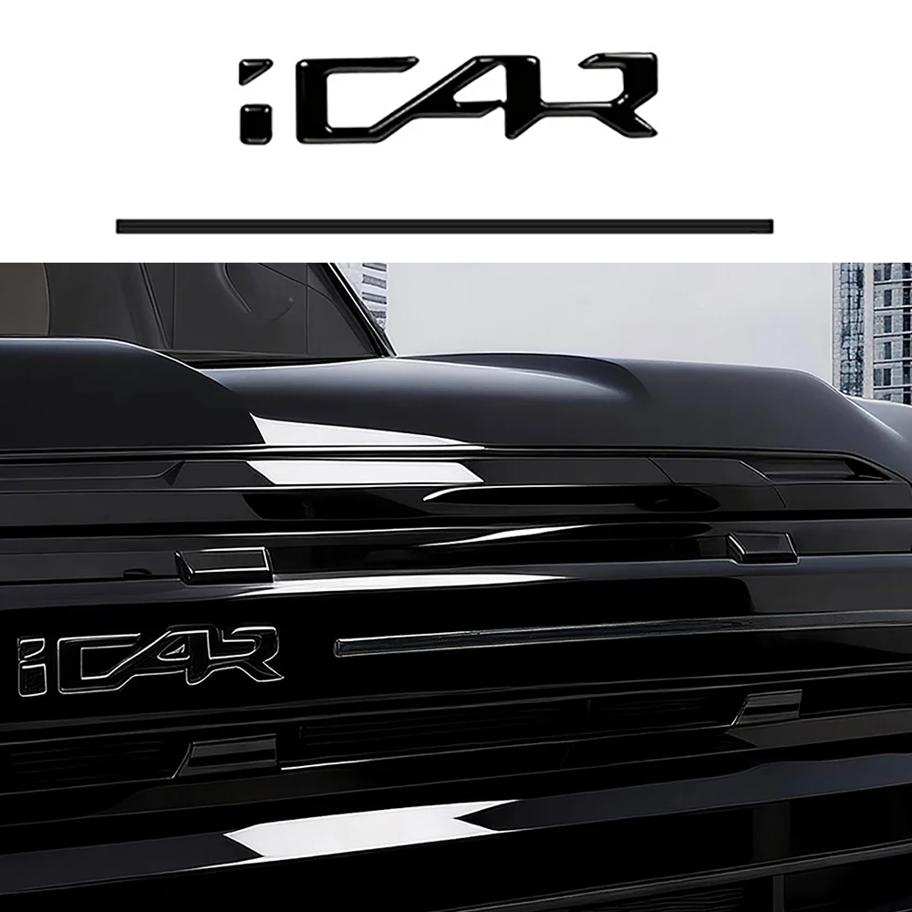 

Car Front Bumper Adhesive Decorative Sticker Fit for CHERY ICAR V27 2025 2026 Tailgate Car Exterior Modification Accessories