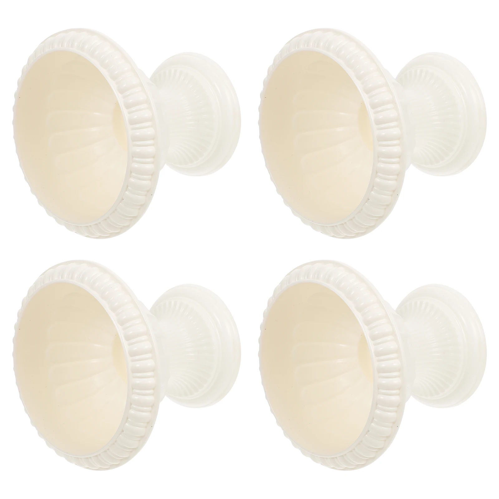 

4Pcs Grecian Planters European Style Plastic Flower Pots for Garden Home Office Balcony Wedding Decorative Planter Indoor