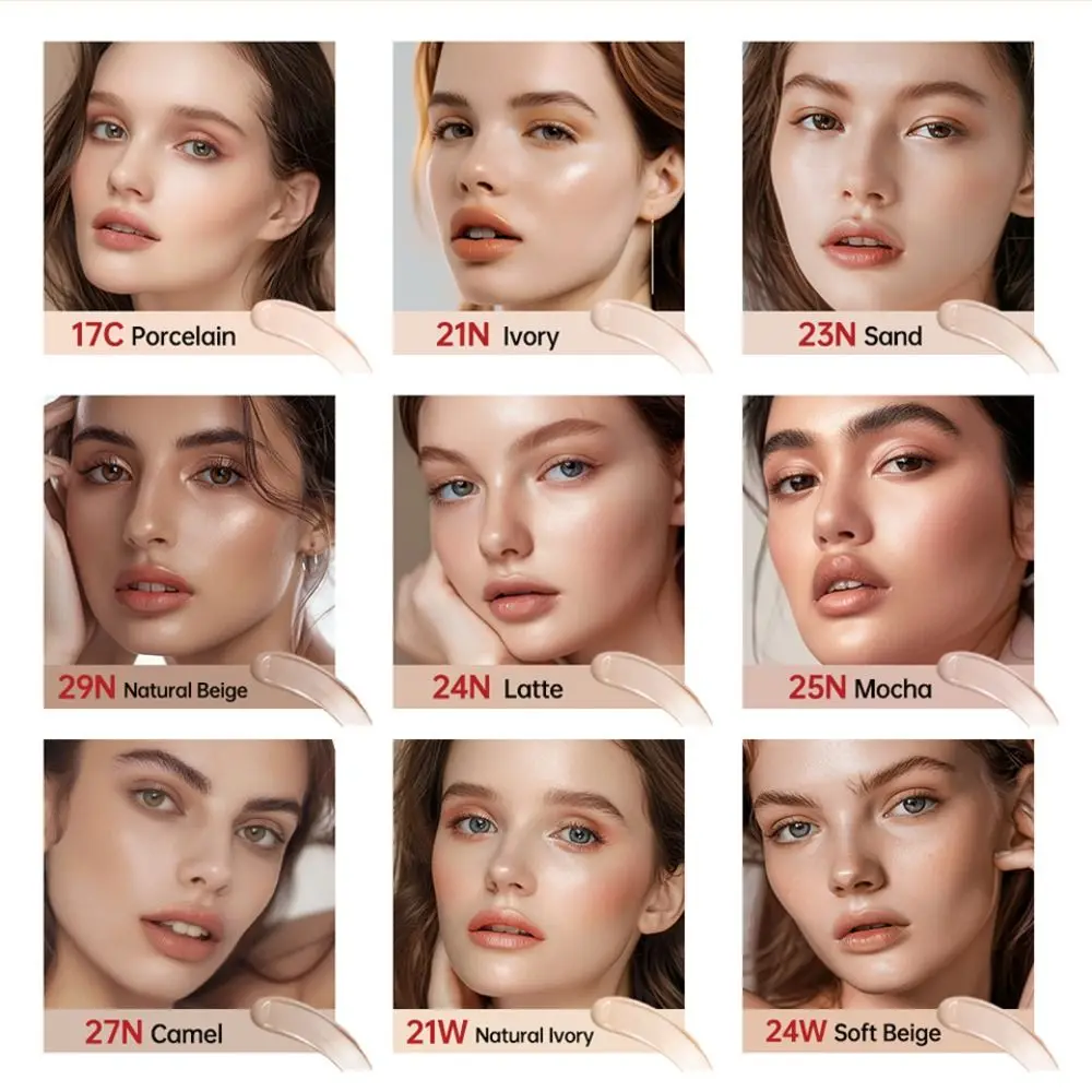 Natuurlijke Volledige Dekking Zonnebrandcrème Kussen Foundation Waterdichte Langdurige Face Foundation Crème Heldere Concealer