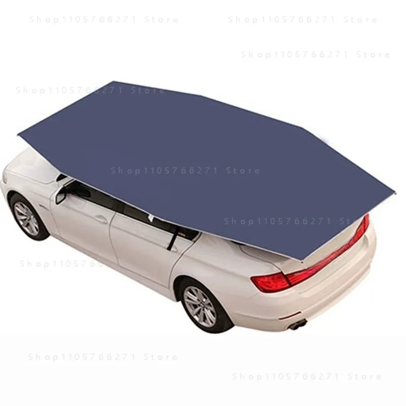 4.2M/4.6M Anti-UV Automatic Folding Sun Shade Covering Rooftop Car Cover Waterproof Car Umbrella with Remote Control