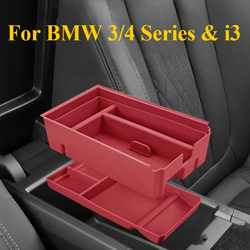 For ​​BMW G20/G22 3/4 Series 2020-2025 ​​Premium Armrest Organizer & Console Storage Box - Anti-Slip Tray Car Accessories Tools