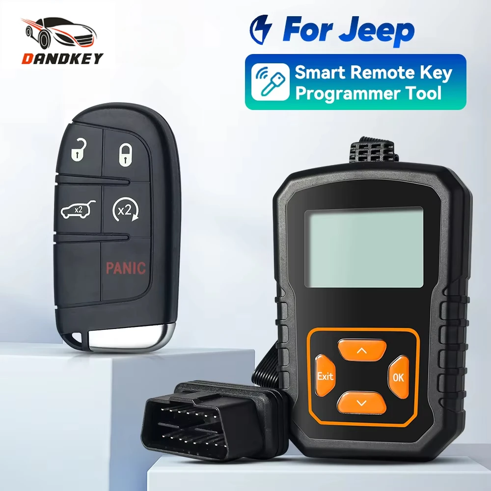 

Dandkey Smart Car Key Fob Kit Programmer 433MHz M3N-40821302 For Dodge Journey Charger For Chrysler 300 For Jeep Grand Cherokee