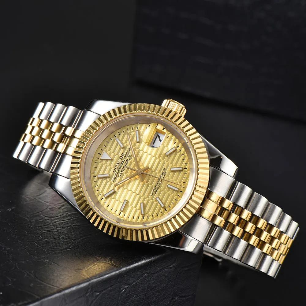 OUMASHI 36mm/39mm orologio da uomo NH35 orologio meccanico automatico in vetro zaffiro luminoso impermeabile Logo personalizzato