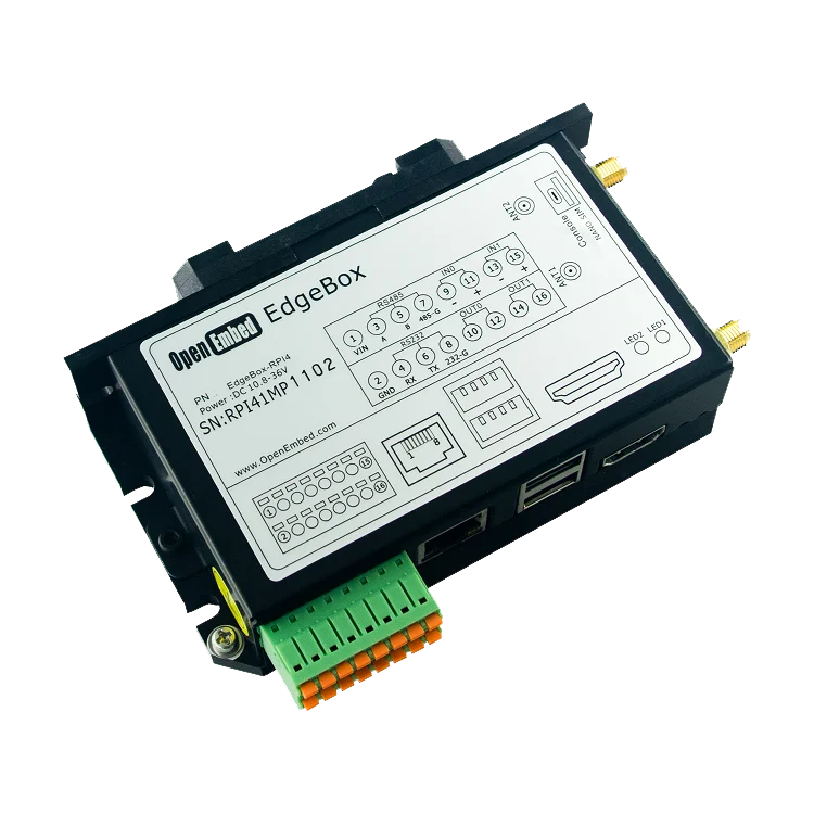 

Industrial Raspberry PI IOT Gateway PLC Programming Controller Quad-core A72 Modbus RS485 WIFI (4G Optional) CAN SCADA PLC PAC