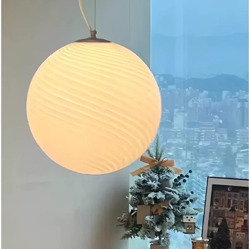 

Postmodern Colorful Bubble Creative Glass Pendant Lights Medieval Cream Restaurant Bedroom Study Children's Room Light Fixtures