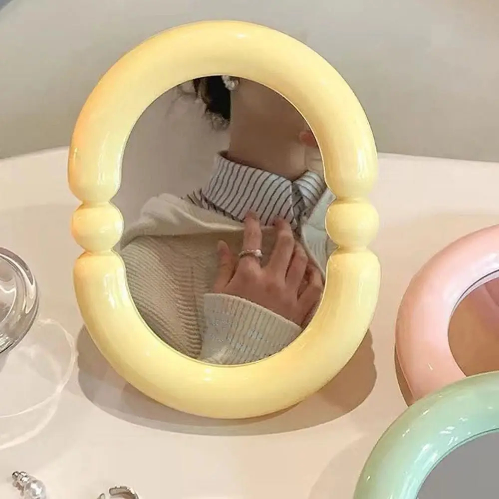 Creative Candy Color Makeup Mirror Adjustable High-definition Folding Mirror Thickened Beauty Mirror Student Dormitory
