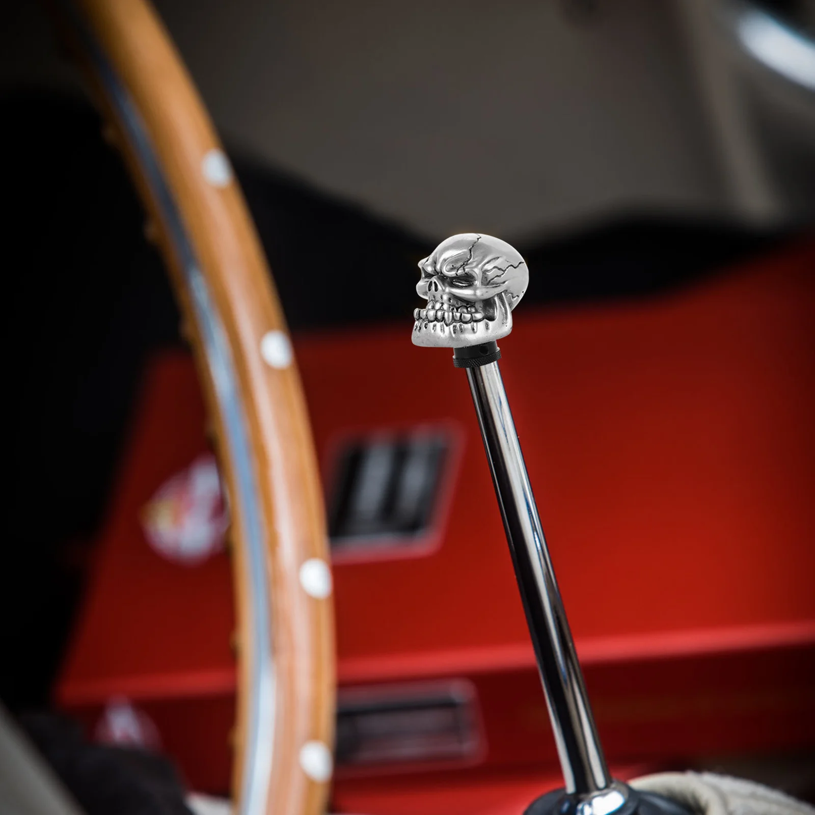 

Manual Skull Gear Shift Knob Resin Universal Car Shifter Knob Cool Durable Car Gear Lever Handle Shifter Knobs