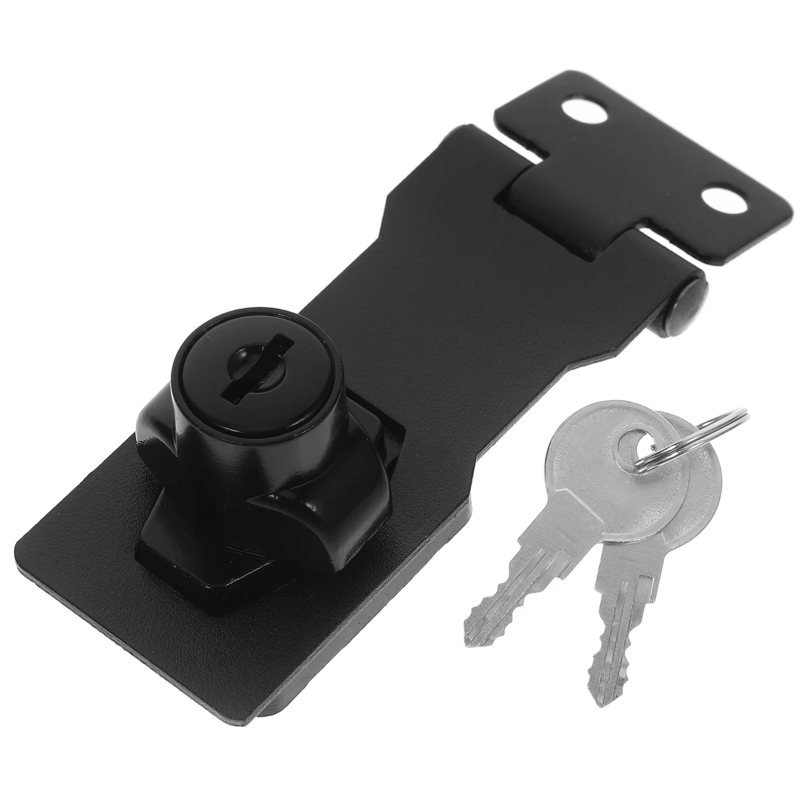 

1 set Heavy Duty Cabinet Lock For Metal File Cabinets Office Home Security Lock Plate Door Hasp Latch Zinc Alloy Strengthened