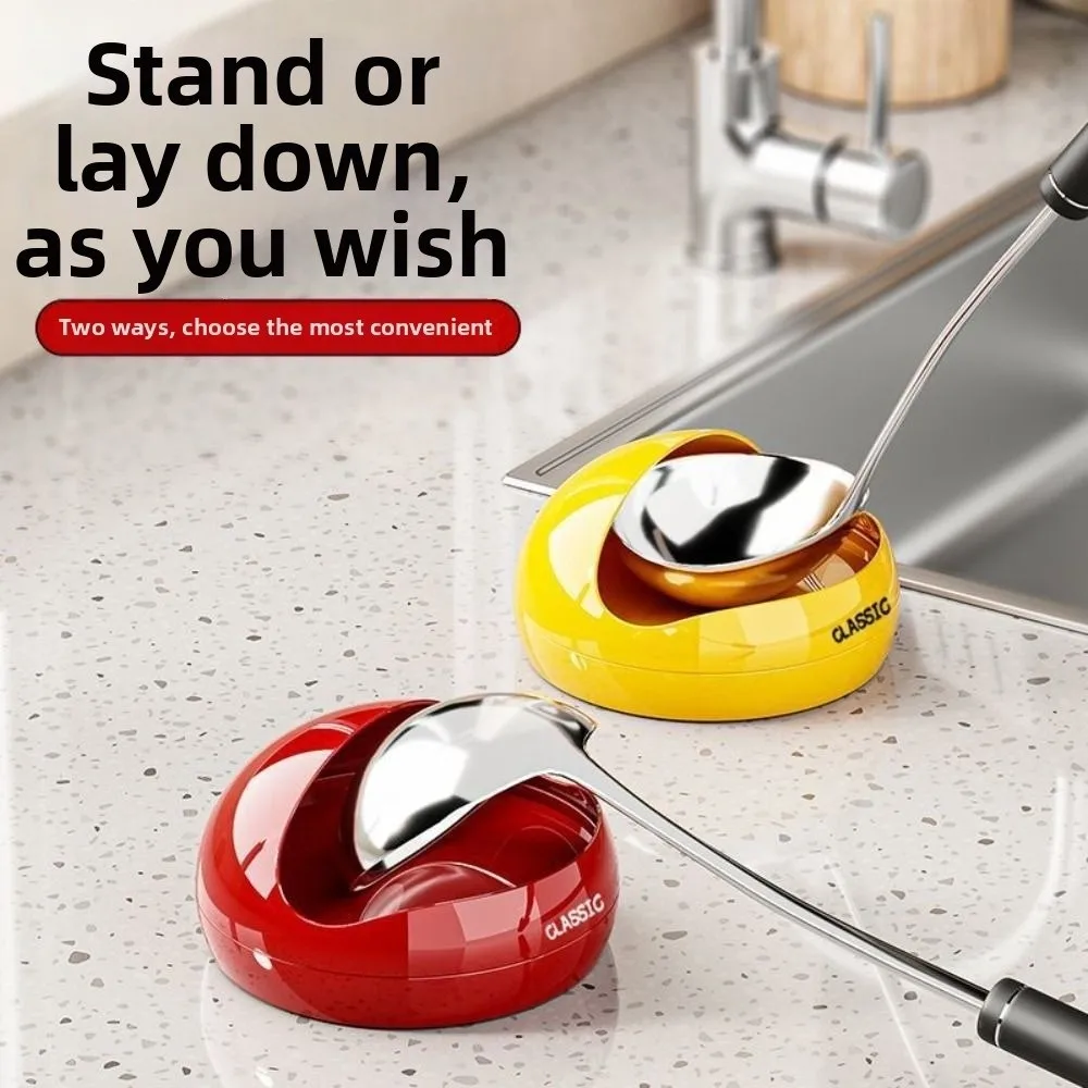 

Non-slip Spatula Holder Stable Heat-Resistant Soup Spoon Rack Easy To Clean Removable Chopstick Rest Dinning Table