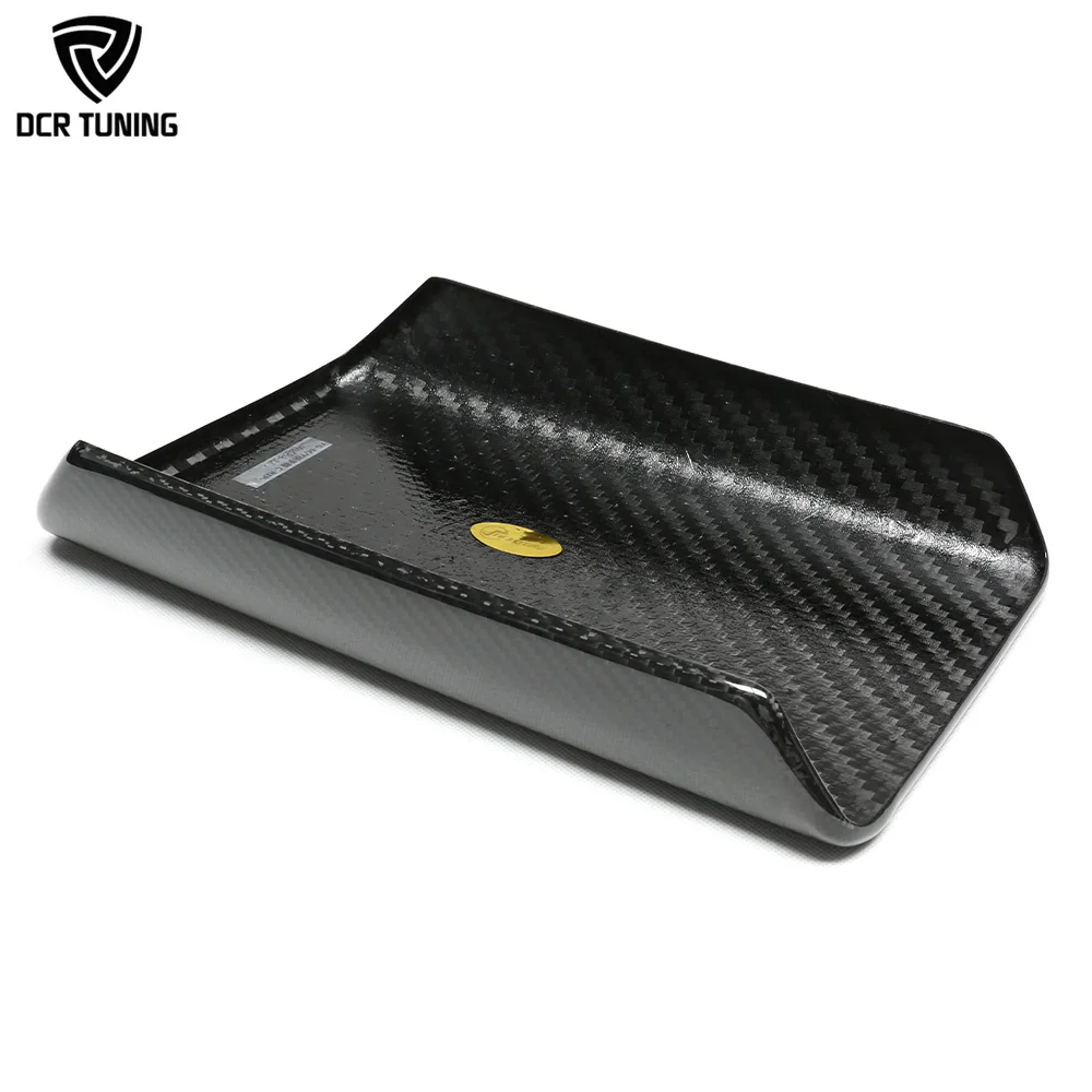 Dry Carbon Fiber Armrest Cover for TESLA MODEL 3 MODEL Y Juniper 2024+ Stick-On Interiors Shiny/Matte Finish