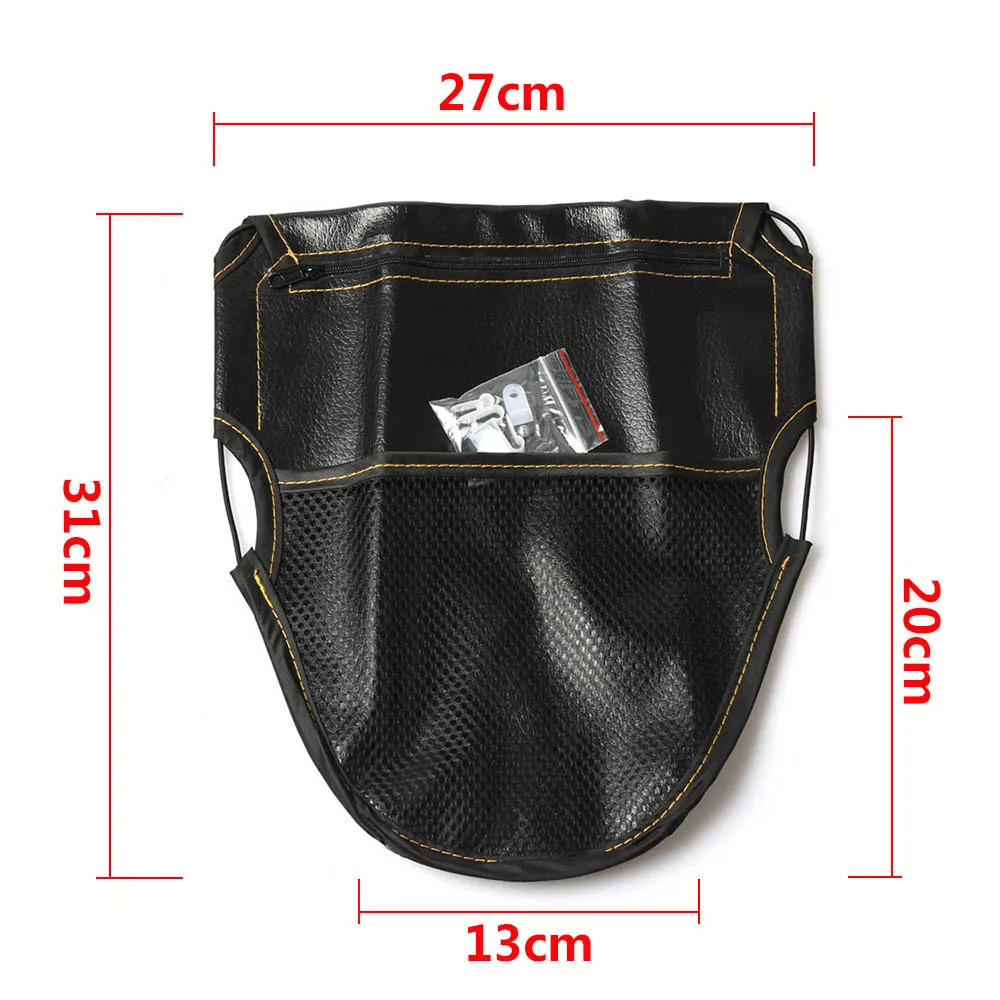 Bolsa de almacenamiento de cuero para motocicleta PIAGGIO MP3 250 MP3 300 MP3 400 MP3, accesorios debajo del asiento, bolsa de herramientas, piezas