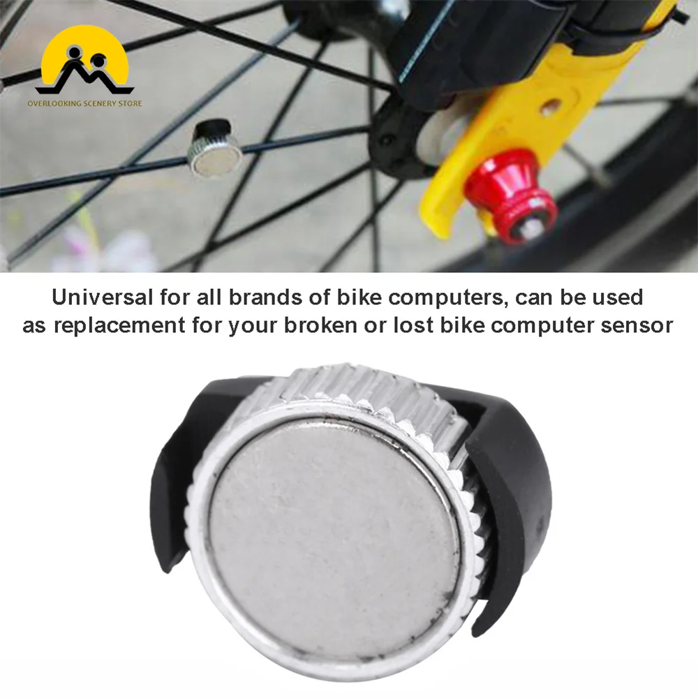 

1Pcs Universal Bicycle Odometer Magnet MTB Bike Computer Part Spoke Bicycle Odometer Black Silver Wheel Spoke Bike Tools