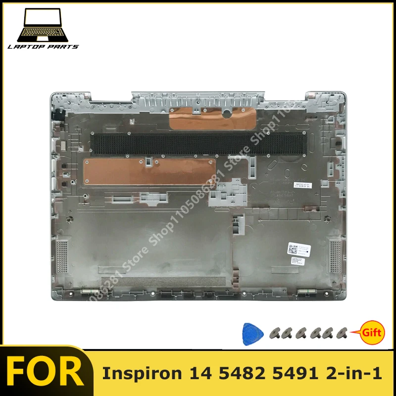 For Inspiron 14 5482 5491 2-in-1 Laptop silvery/Blue Bottom Case/Lower Case D Shell New replacement parts