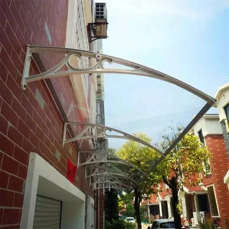 Aluminum Alloy Bracket Gazebos Courtyard Terrace Window Awning Balcony Outdoor Rainproof Silent Transparent Board Rain Shed