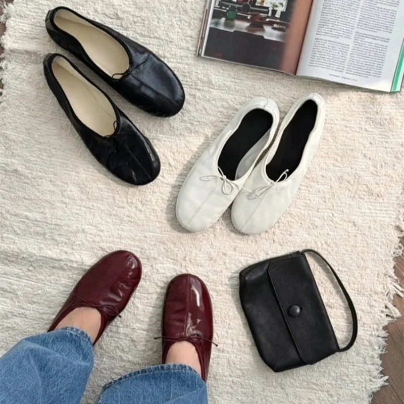 

Fashion Women's Shoes New Korean Version Casual Shoes for Woman Exquisite Soft Leather Flat Shoe Designer Shoes Zapatos De Mujer