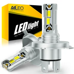AILEO 2PCS H4 Led Lights 85W 18000Lm High Power For Car Headlight High Low Beam Automotivo Canbus Lamp CSP 6500K Bulbs Plug&Play