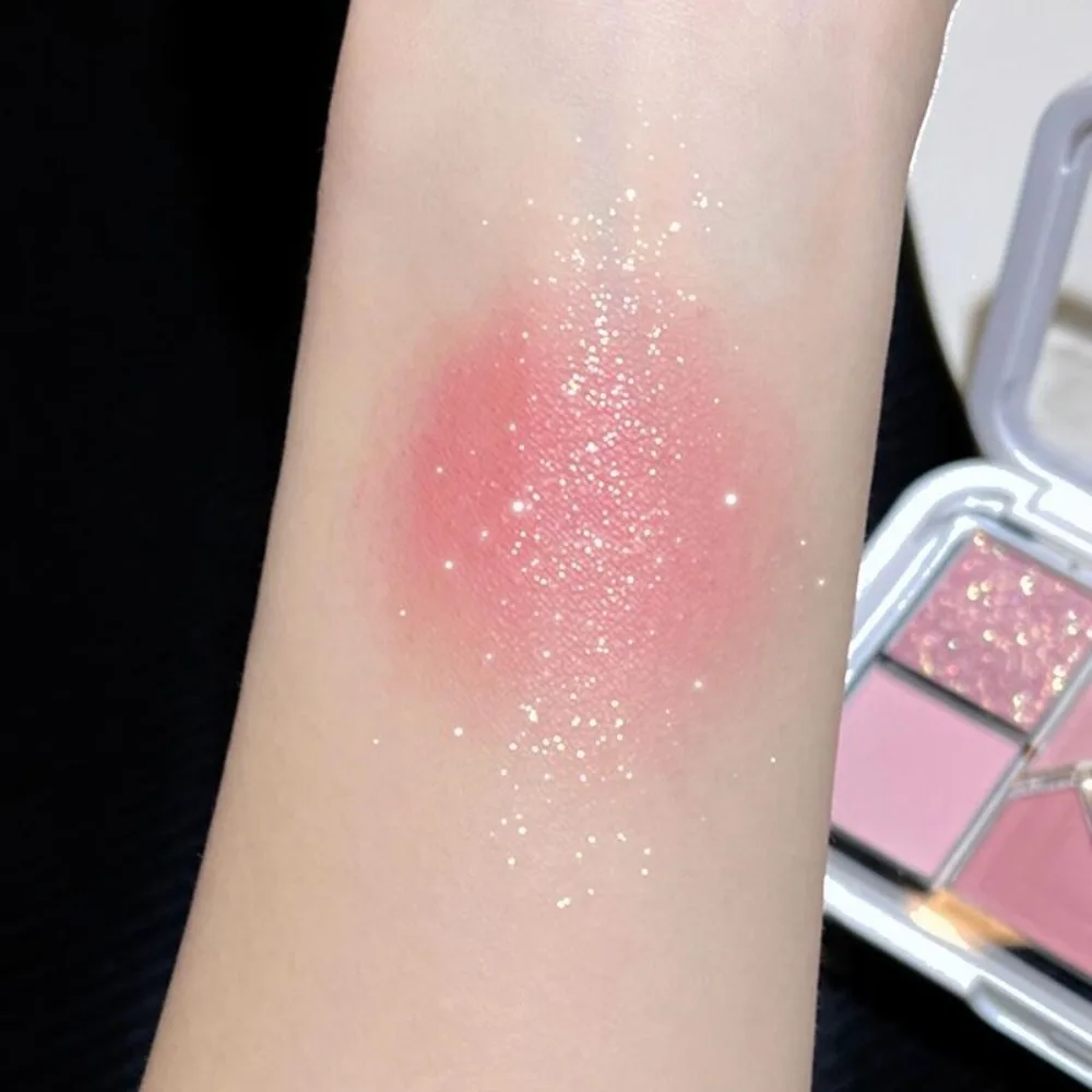 Fard à paupières à paillettes longue durée, couleurs vives, surligneur, imperméable, effet éclaircissant, naturel