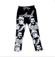 Y2K Hip Hop Character Pattern Printed Sports Pants Two Piece Set Long Sleeve Casual Loose Zipper Sports Shirt Street Set
