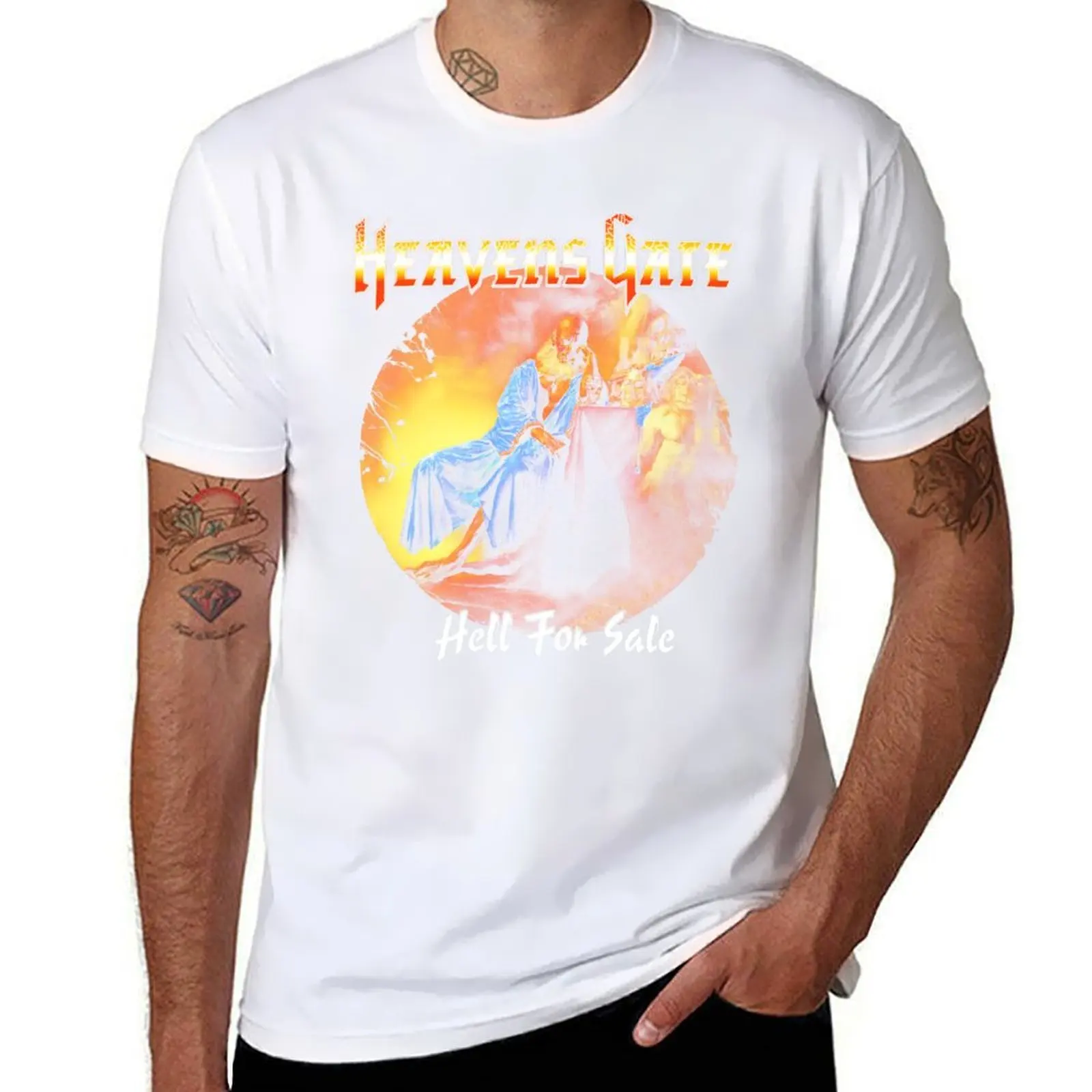 

Power Metal Legends! Heavens gate design for black backgrounds T-Shirt t shirt man plain g man t shirts for men T-Shirt