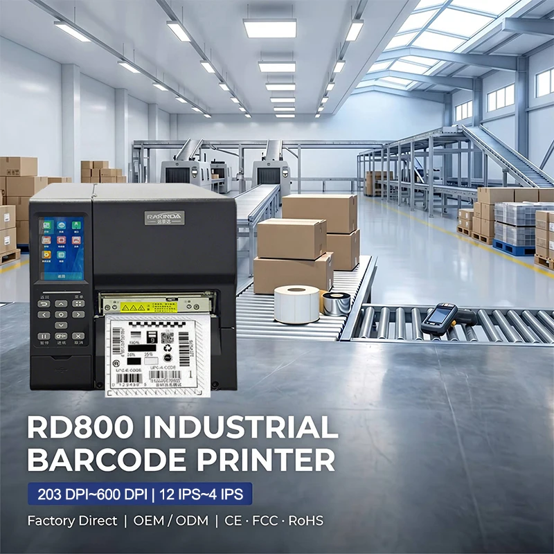 Industrial Label Printing Machine Commercial Direct Thermal Barcode Label Printer Bar Code Termal Production Label Printer