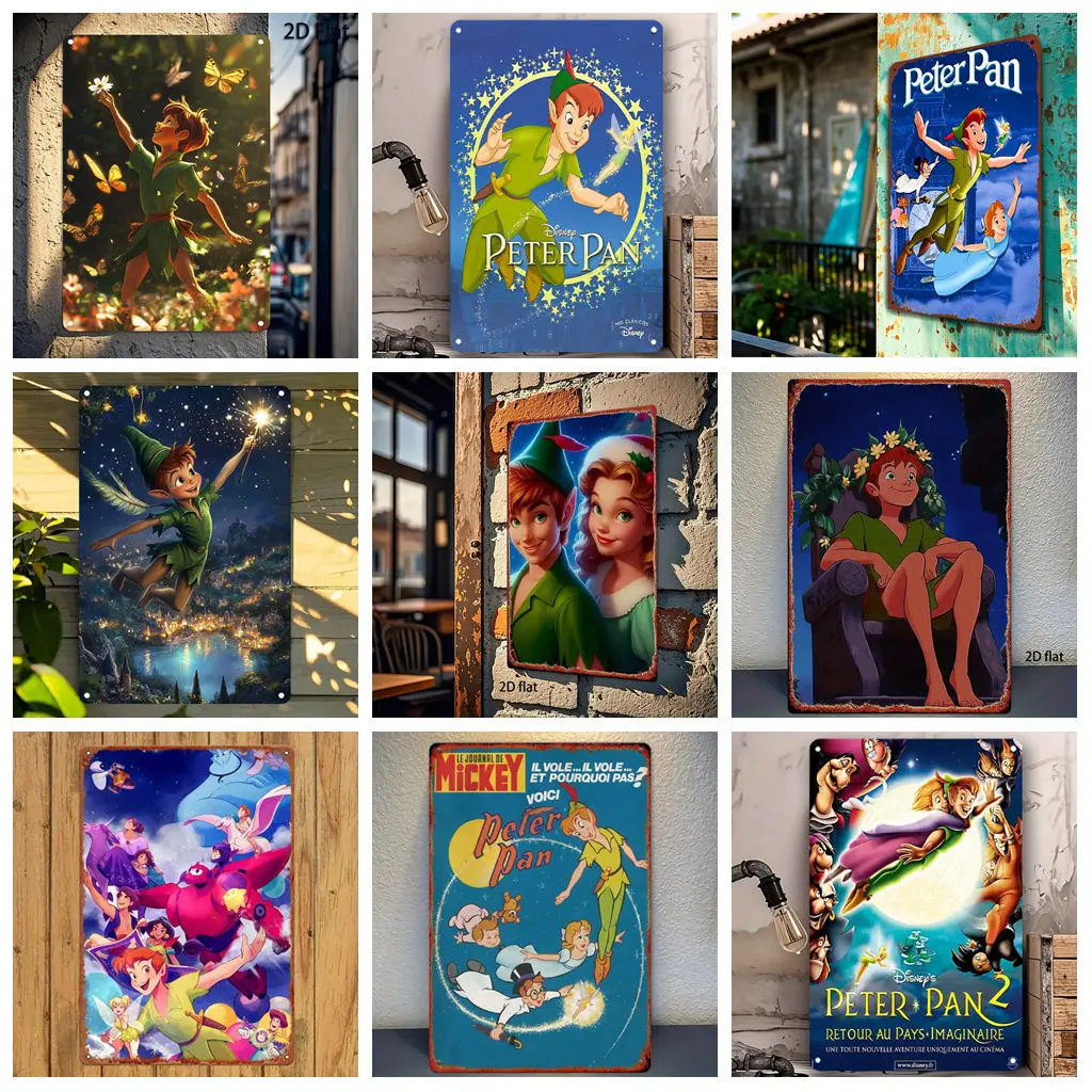 

Miniso Disney Animation Appreciation Decor Metal Signs Tin Signs Captain Poster Decor for Bar Pub Club Man Cave Wall Decoration