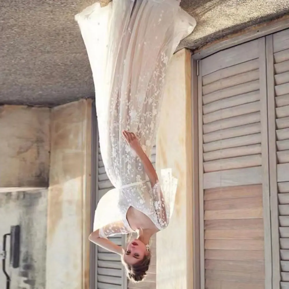 Suknia ślubna z koronki z wycięciami, rozkloszowane rękawy, głęboki dekolt w serek, odkryte plecy, suknia balowa w stylu boho, 2025