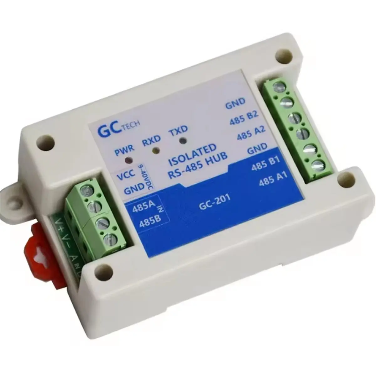 (A99Z] 485 Repeater 1 Into 2 Port Hubs RS485 Photoelectric Isolation Signal Amplification Extender Protection